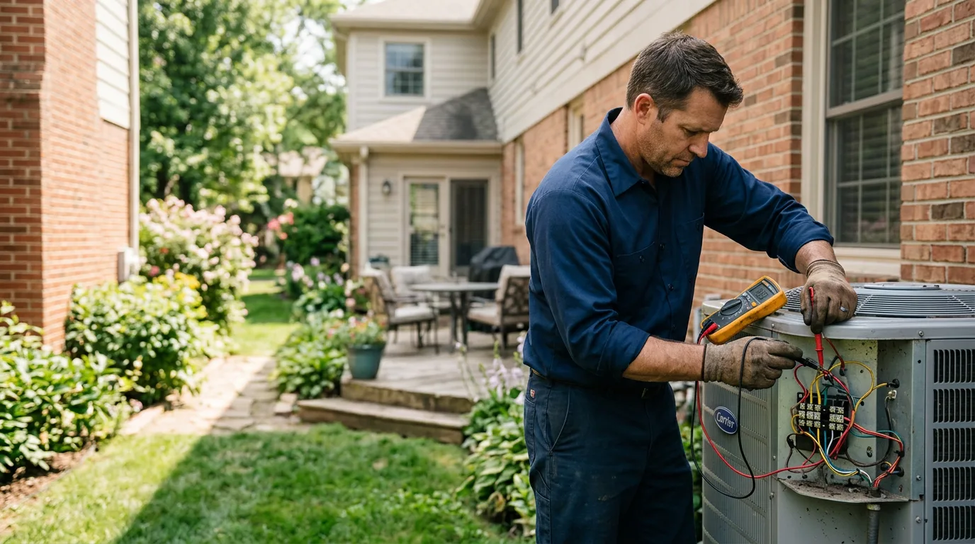 HVAC technician working near Walnut, MS